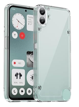 JGD PRODUCTS for CMF Phone 1 5G (2024) Premium Transparent Hybrid Soft Slim Dust Proof Back Case Cover with Camera Protection JGD PRODUCTS for CMF Phone 1 5G (2024) Premium Transparent Hybrid Soft Slim Dust Proof Back Case Cover with Camera Protection - 