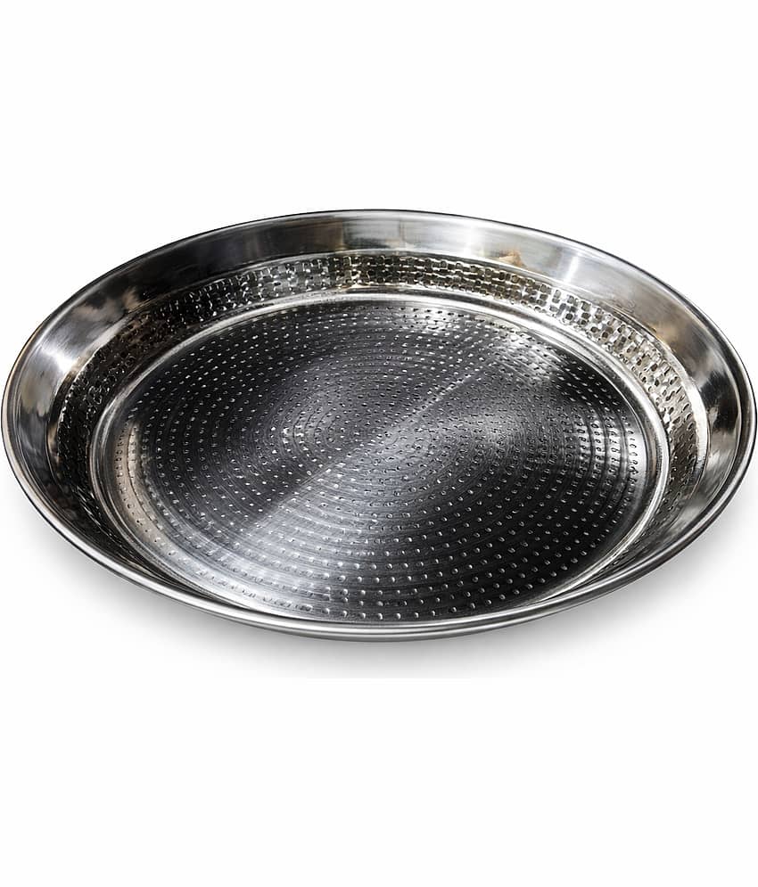 Dynore 1 Pcs Stainless Steel Silver Platter