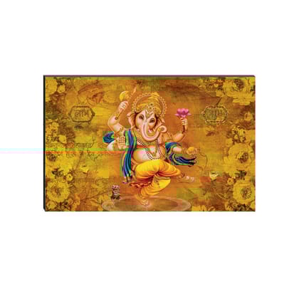 6MM MDF Lord Ganesha Satin Matt Texture UV Art Painting