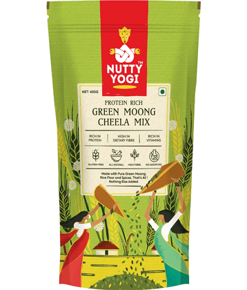 Nutty Yogi Green Moong Cheela Mix 400 gm