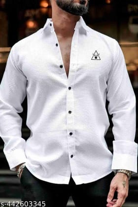 Bluecorp Enterprise Classic Men's Casual Shirt, Multi-Purpose Formal and Casual Wear,Office wear Shirt (Color-White Size-L) Bluecorp Enterprise Classic Men's Casual Shirt, Multi-Purpose Formal and Casual Wear,Office wear Shirt (Color-White Size-L)