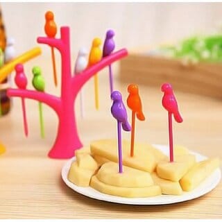 BIYANKA Bird Fork  Kids fruit fork  Table Decorative Accessary
