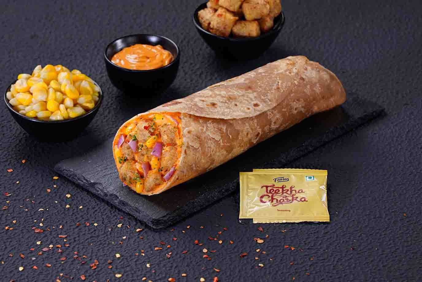 Mexicana Potato Corn Salsa Wrap- Wholewheat Paratha