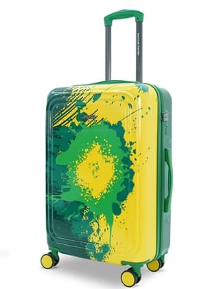 American Traveller TourisGlide Sport Luggage Trolley Bag Set of 3 (PC) Durable Hard Shell for Travel Suitcase with 360 Disk Wheels| TSA Type Lock| Heavy-Duty Lining| Football Splash ( Cabin )