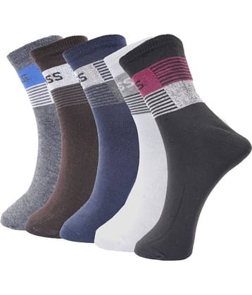 PENYAN Cotton Casual Ankle Length Socks Pack of 5