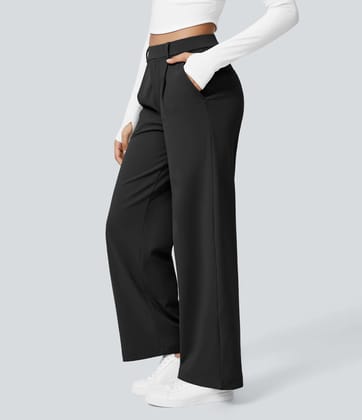 DRESS PANT YOGA PANT-Black / XS