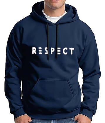 code yellow Fleece Hooded Men's Sweatshirt - Blue ( Pack of 1 )