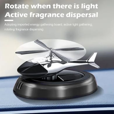 Solar Powered Rotating Helicopter Car Air Freshener - Fresheners and Repellents | Buy online on ZillyBuy