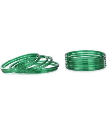 Somil - Green Bangle Set ( Pack of 1 ) - None