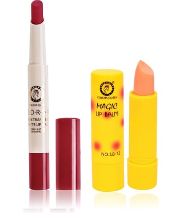 Colors Queen Waterproof & NonTransfer Lipstick Apple Red 2.1 g