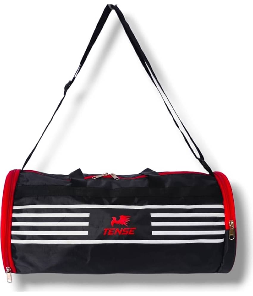 Tense Polyester Red 25 Ltrs Gym Bag