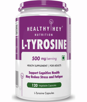 HEALTHYHEY NUTRITION L-Tyrosine - 120 Capsules 500 mg