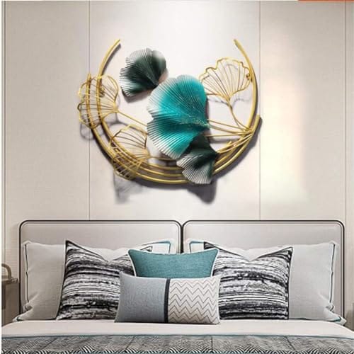 Decorative Metal Wall Sculpture Art Hanging Décor, Suitable for Hotel Bedroom Living Room Study Decoration Art,