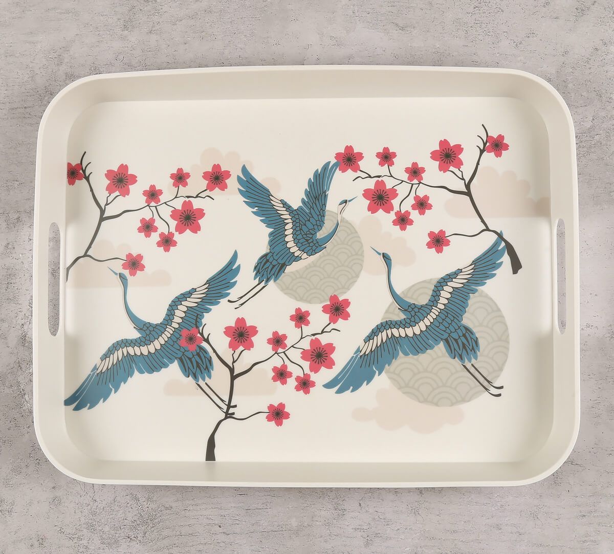 India Circus Aerial Moments Rectangle Small Bamboo Tray