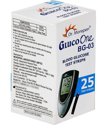 Dr. Morepen Glucoone BG 03 25 Test Strips