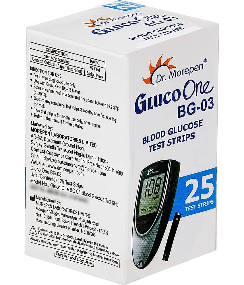 Dr. Morepen Glucoone BG 03 25 Test Strips