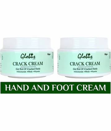 Globus Naturals Hand, Crack Cream for Hand, Heels & Foot, 50gm (Pack of 2)