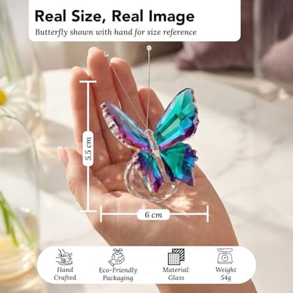 Ekhasa Nostrae Crystal Butterfly Show Pieces for Home Decor Living Room Decorative Items | Glass Showpieces Gift Ekhasa Nostrae Crystal Butterfly Show Pieces for Home Decor Living Room Decorative Items | Glass Showpieces Gift