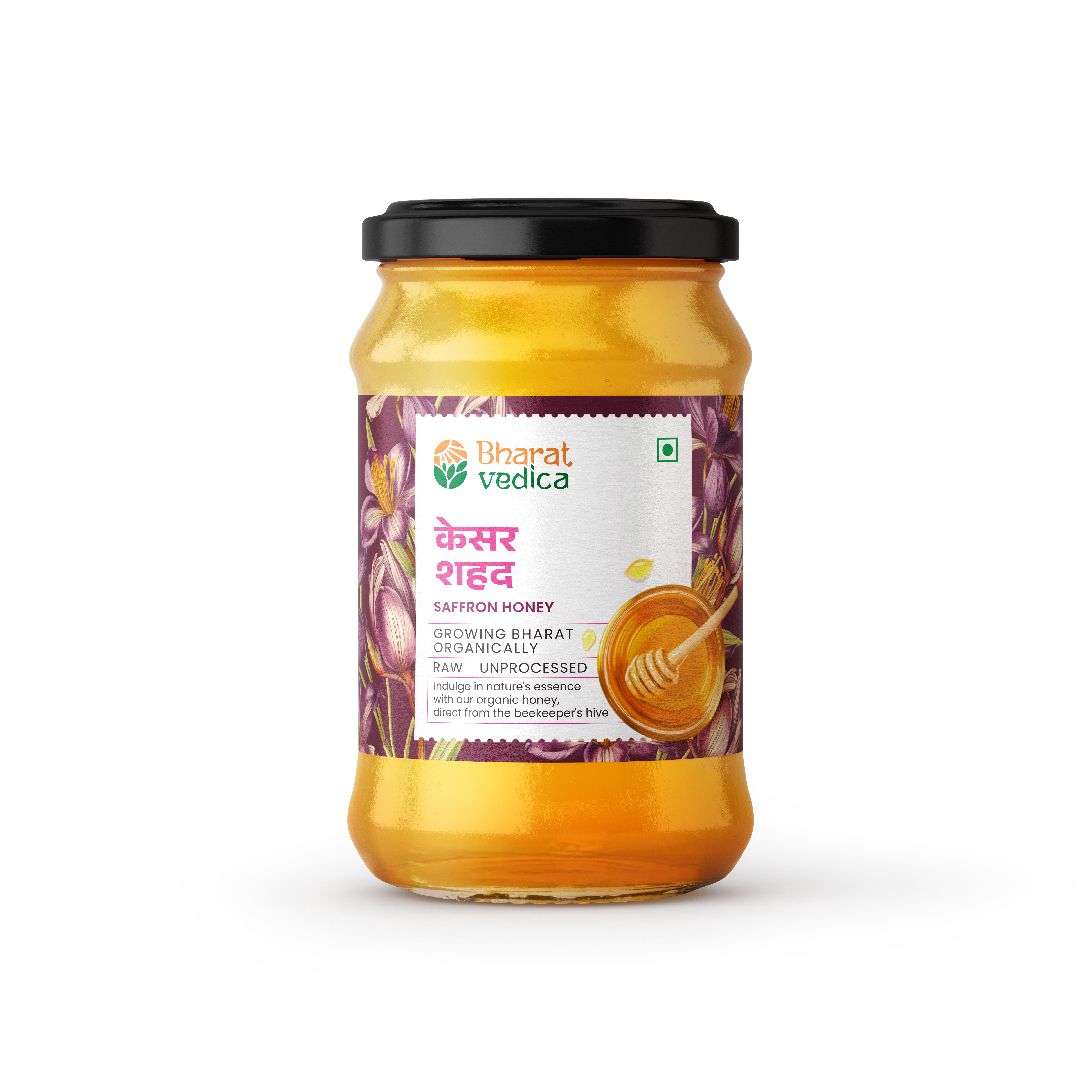 Bharat Vedica Saffron Honey, 350 gm