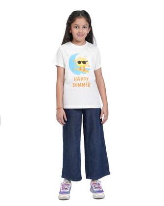 KUCHU Kids Graphic Printed T-Shirt | Happy Summer | Cotton Modal Fabric | Soft & Skin-Friendly | Everyday Casual Wear for Boys & Girls (in, Age, 6 Years, 7 Years, Regular, White) KUCHU Kids Graphic Printed T-Shirt | Happy Summer | Cotton Modal Fabric | Soft & Skin-Friendly | Everyday Casual Wear for Boys & Girls (in, Age, 6 Years, 7 Years, Regular, White)