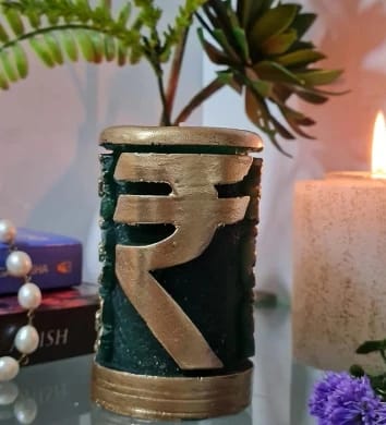 Rupee candles    6 cm x 9 cm