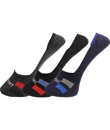 Dollar - Cotton Men's Printed Multicolor No Show Socks ( Pack of 3 )