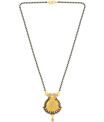 Silver Shine - Black Mangalsutra ( Pack of 1 )