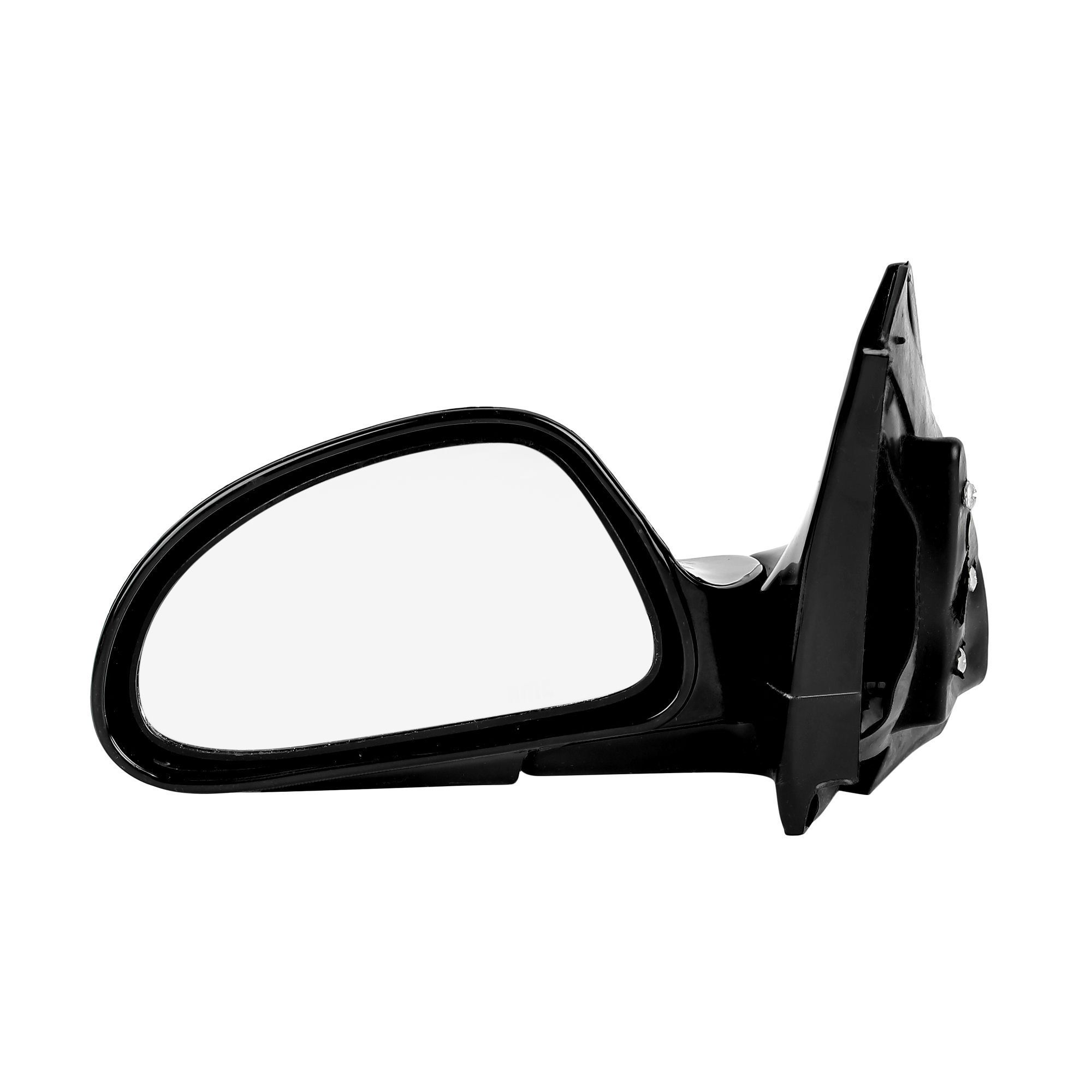 RMC Car side mirror suitable for Alto LXI (2000-2012) without lever | Manual | Non Auto Fold (Black) (ABS/Glass) LEFT SIDE (PASSENGER SIDE)