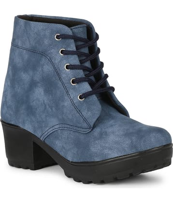 Saheb - Blue Women's Ankle Length Boots