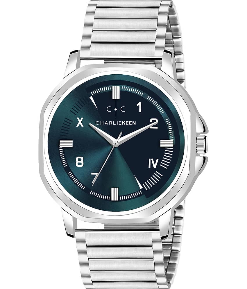 CHARLIEKEEN Silver Stainless Steel Analog Men's Watch