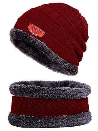 Infispace Red Cotton Mens Cap ( Pack of 1 ) - Red