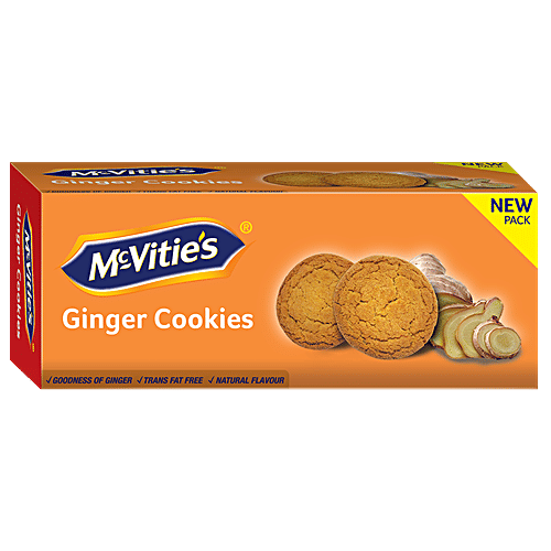 Mcvities Ginger Cookies - Suitable For Vegetarians, 120 g