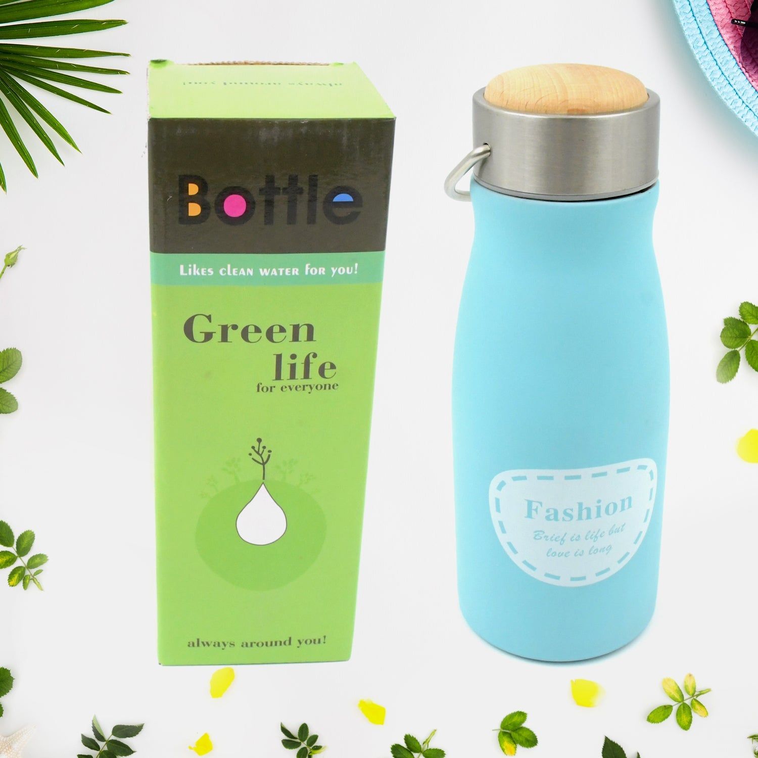 360 ML Stainless Steel Water Bottle: Leak-proof, Rust-proof, Hot & Cold Drinks, BPA-Free - Ideal for Office, Gym, School