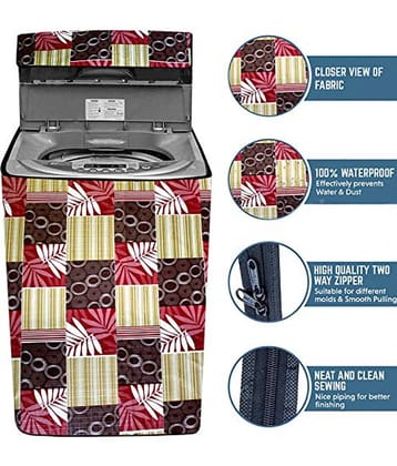 CASA FURNISHING Top Load Washing Machine Cover Compatiable For 7 kg - Maroon