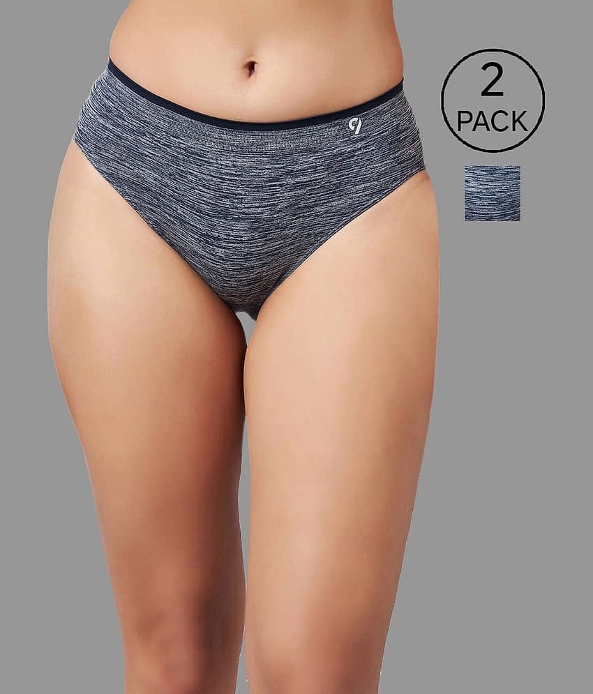 C9 Airwear Pack of 2 Nylon Printed Women's Briefs ( Multi Color )