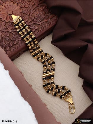 High Quality 3 Line Rudraksh  Bracelet for Men RB-016-8 inch
