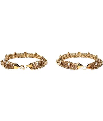 YOUBELLA Gold Anklets ( Pack of 1 )