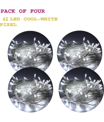 MIRADH - White 10Mtr String Light ( Pack of 4 )