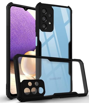 VAKIBO Plain Cases Compatible For Rubber Samsung Galaxy A32 4G ( Pack of 1 )