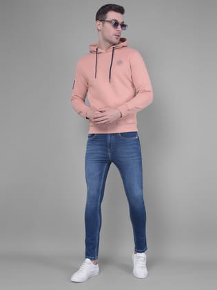 Peach Hoodie Sweatshirt-2XL / Peach