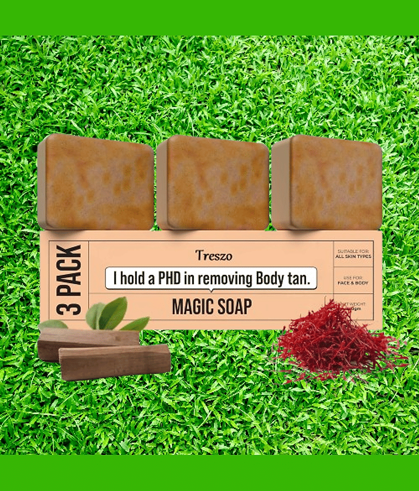 Treszo Beauty Ghor Magic Soap for All Skin Type ( Pack of 3 )