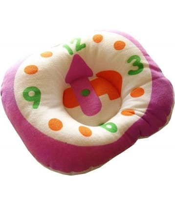 Aurapuro Soft Head Shaping Pillow for Born Baby Clock Shape Cotton Head Shaping Pillow for Infants and Toddlers Prevent Flat Head