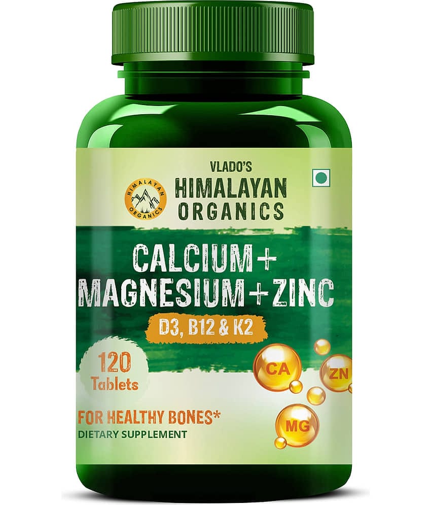 Vlado's Himalayan Organics Calcium Magnesium Zinc Vitamin D3 & B12- 120 No.s