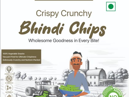 Crispy & Crunchy Okra / Bhindi  Chips 50g 