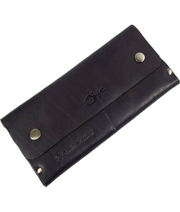 STYLE SHOES Leather Black Women's Bi Fold Wallet ( Pack of 1 )