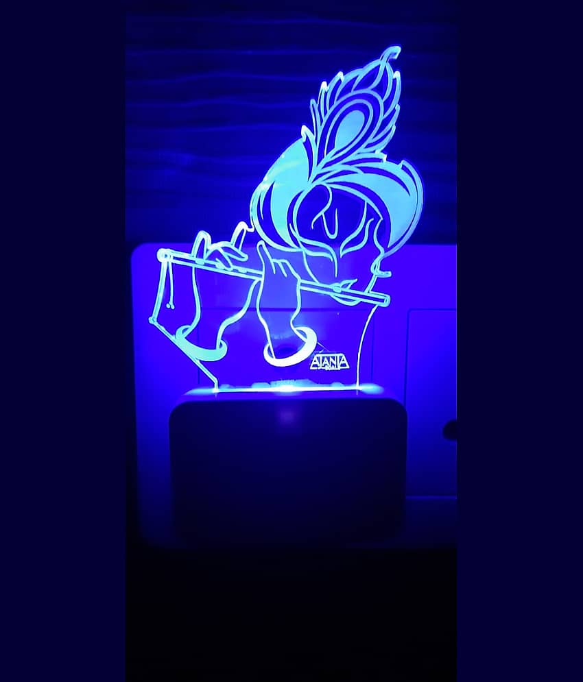 SUPER AJANTA - Multicolor Night Lamp ( Pack of 1 )