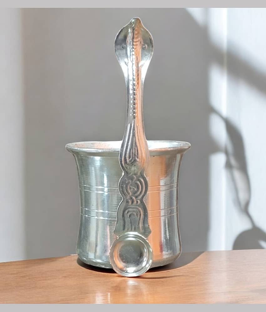 Sigaram Brass 2.4 Inch Panchpatre with Uddarane For Home Pooja Decore K4575