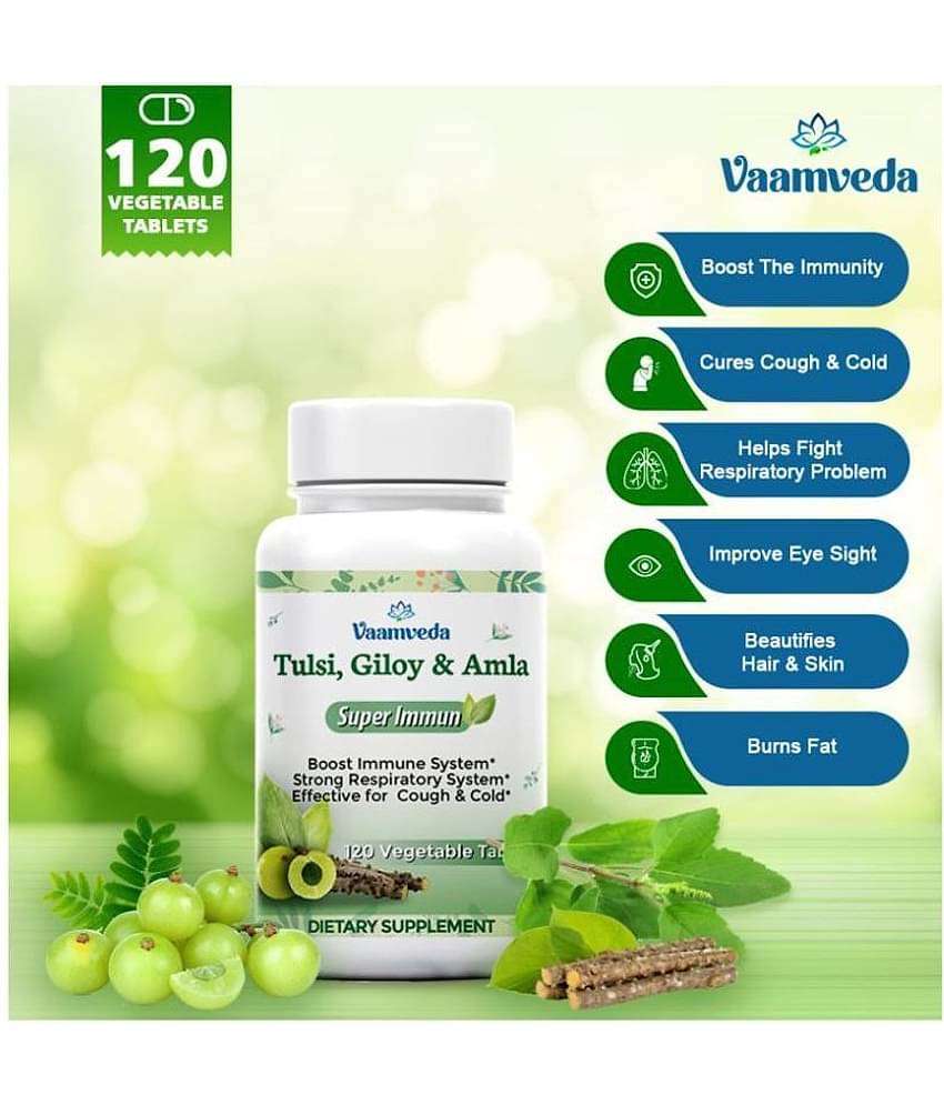 Vaamveda Tulsi Giloy Ayush Kwath Immunity Booster Tablet 120 No.S Pack of 1