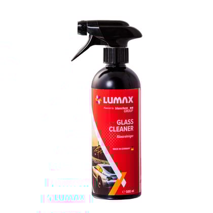 Lumax Glass Cleaner | 500ml | Advanced Cleaning Formula | Streak-Free Shine | Removes Dirt & Smudges | Crystal Clear Visibility | Safe for Hands
