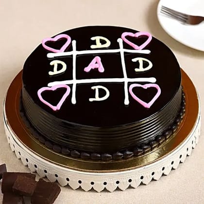 Happy Father's Day Truffle Cake Half Kg Happy Father's Day Truffle Cake Half Kg